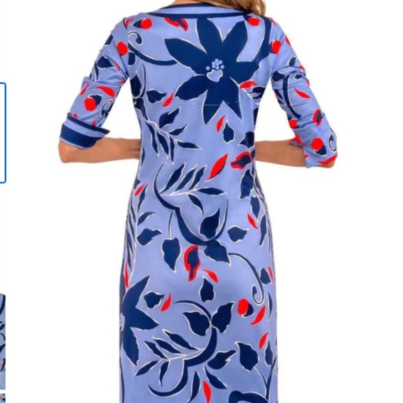 NWT Gretchen Scott Jersey Split Neck Dress - Picture 5 of 6